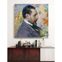 Portrait Of Oscar Levertin by Carl Larsson