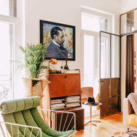 Portrait Of Oscar Levertin by Carl Larsson