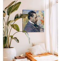 Portrait Of Oscar Levertin by Carl Larsson