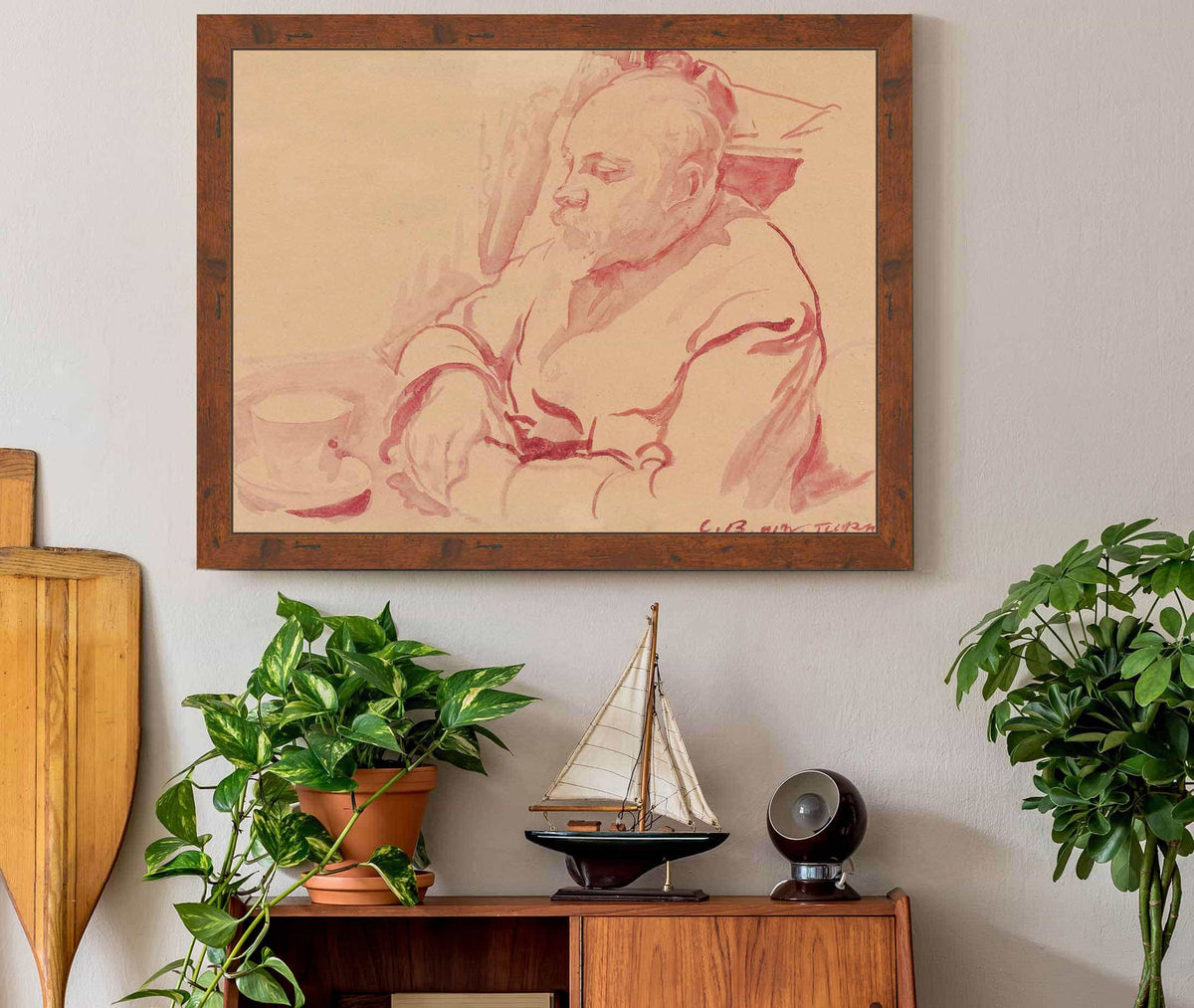 Portrait Of Painter Nikolay V Sklifosovsky by Zygmunt Waliszewski