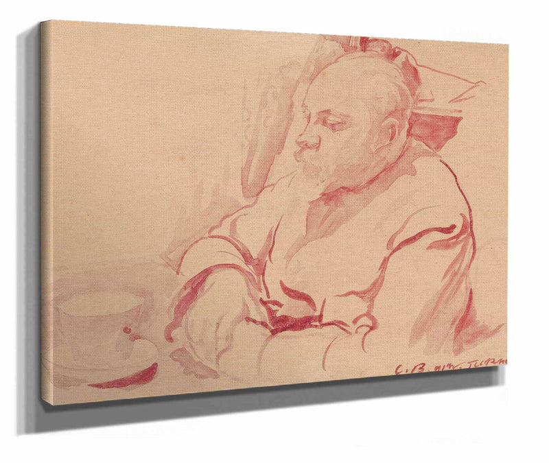 Portrait Of Painter Nikolay V Sklifosovsky by Zygmunt Waliszewski