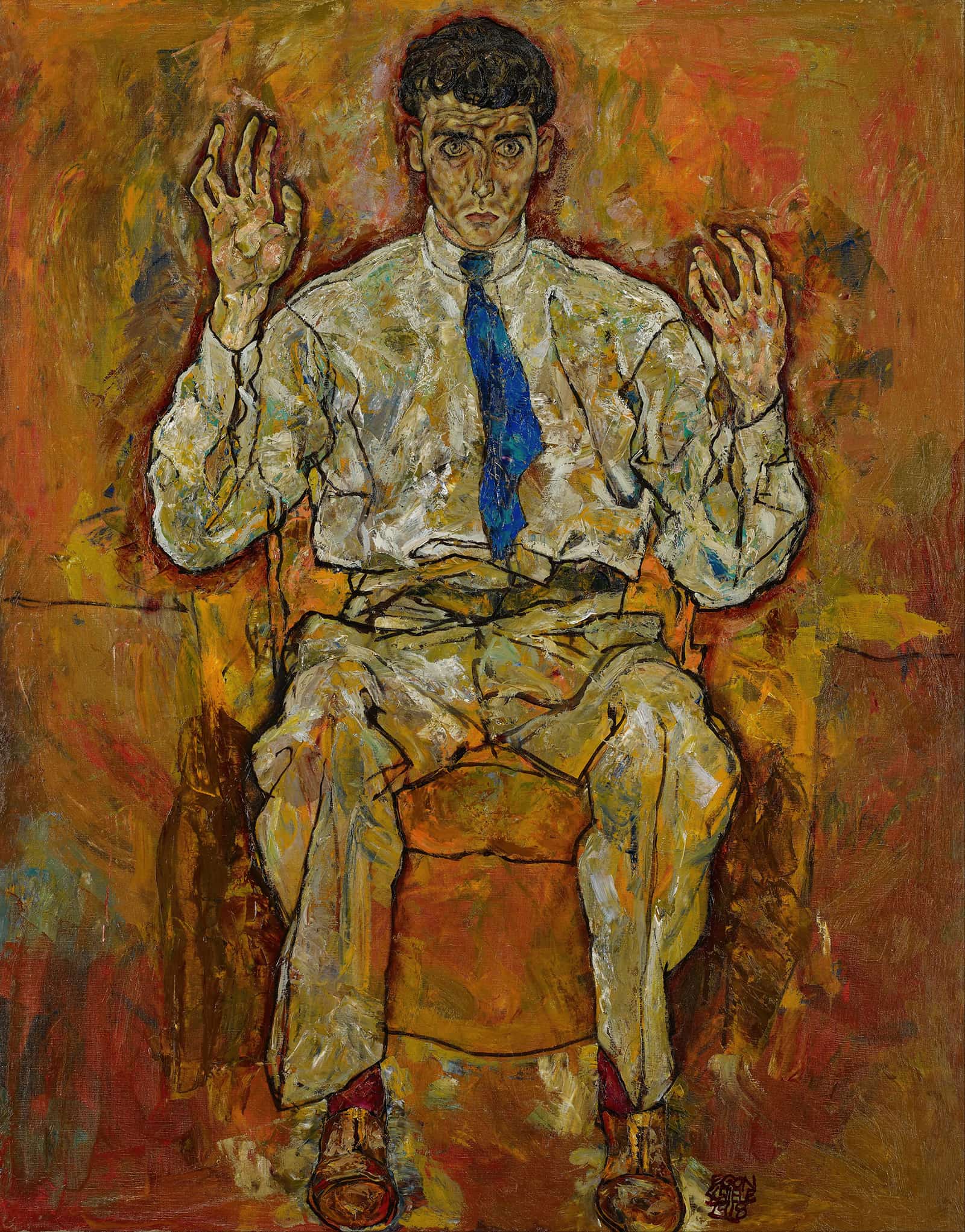Portrait Of Paris Von Gutersloh  by Egon Schiele