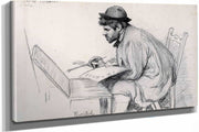 Portrait Of Pere Ferran Painting by Santiago Rusinol