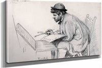 Portrait Of Pere Ferran Painting by Santiago Rusinol