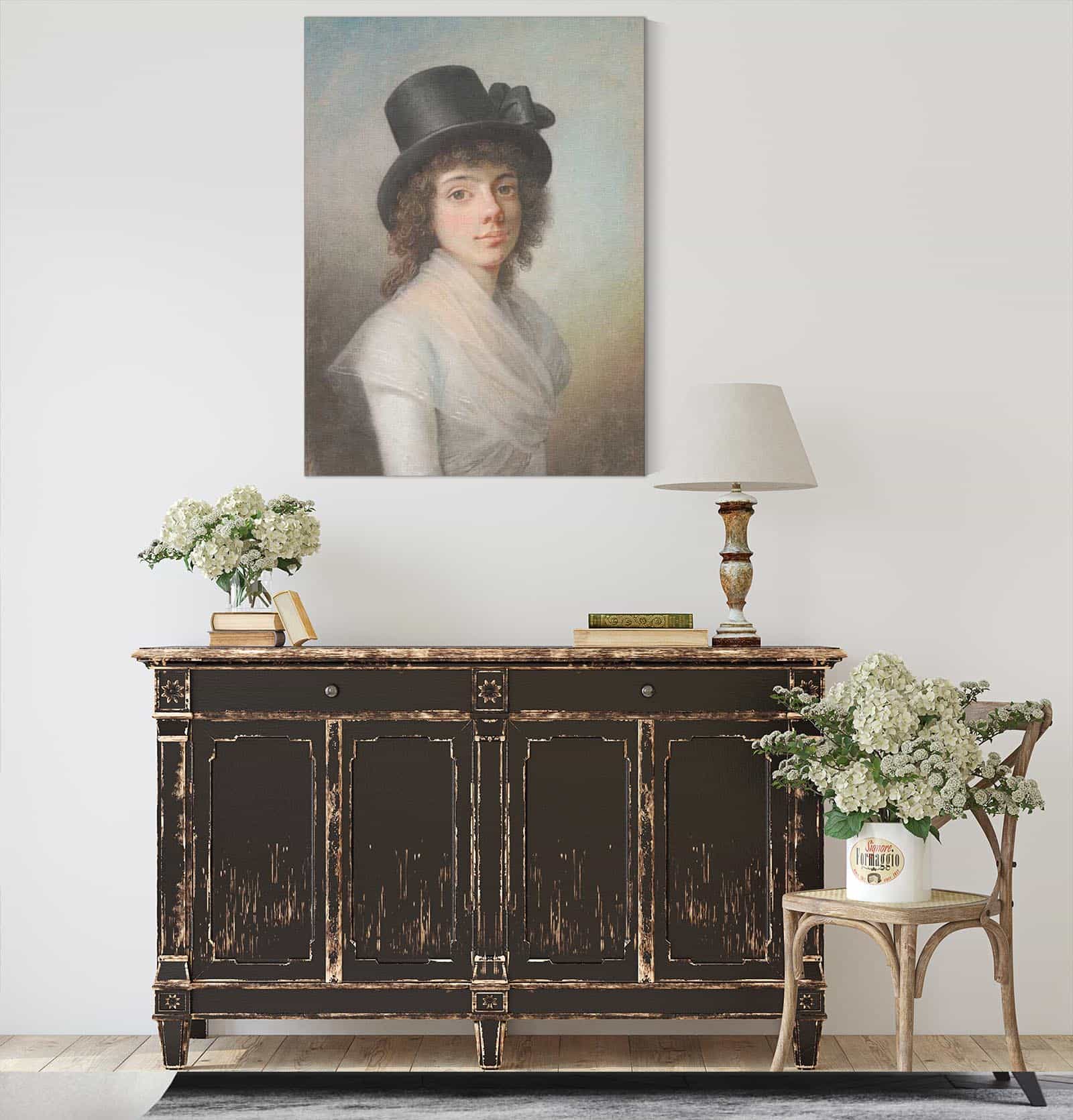 Portrait Of Petronella Cornelia Romeling by Jens Juel