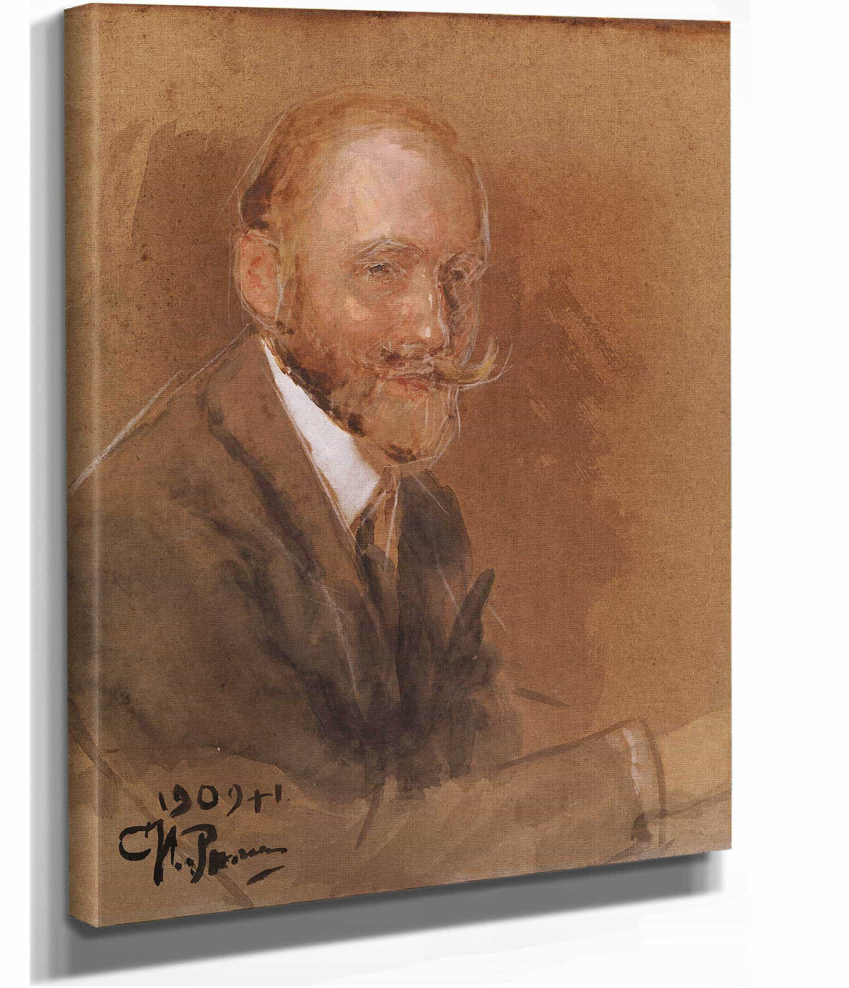 Portrait Of Prince Vladimir Baryatinsky by Ilya Efimovich Repin