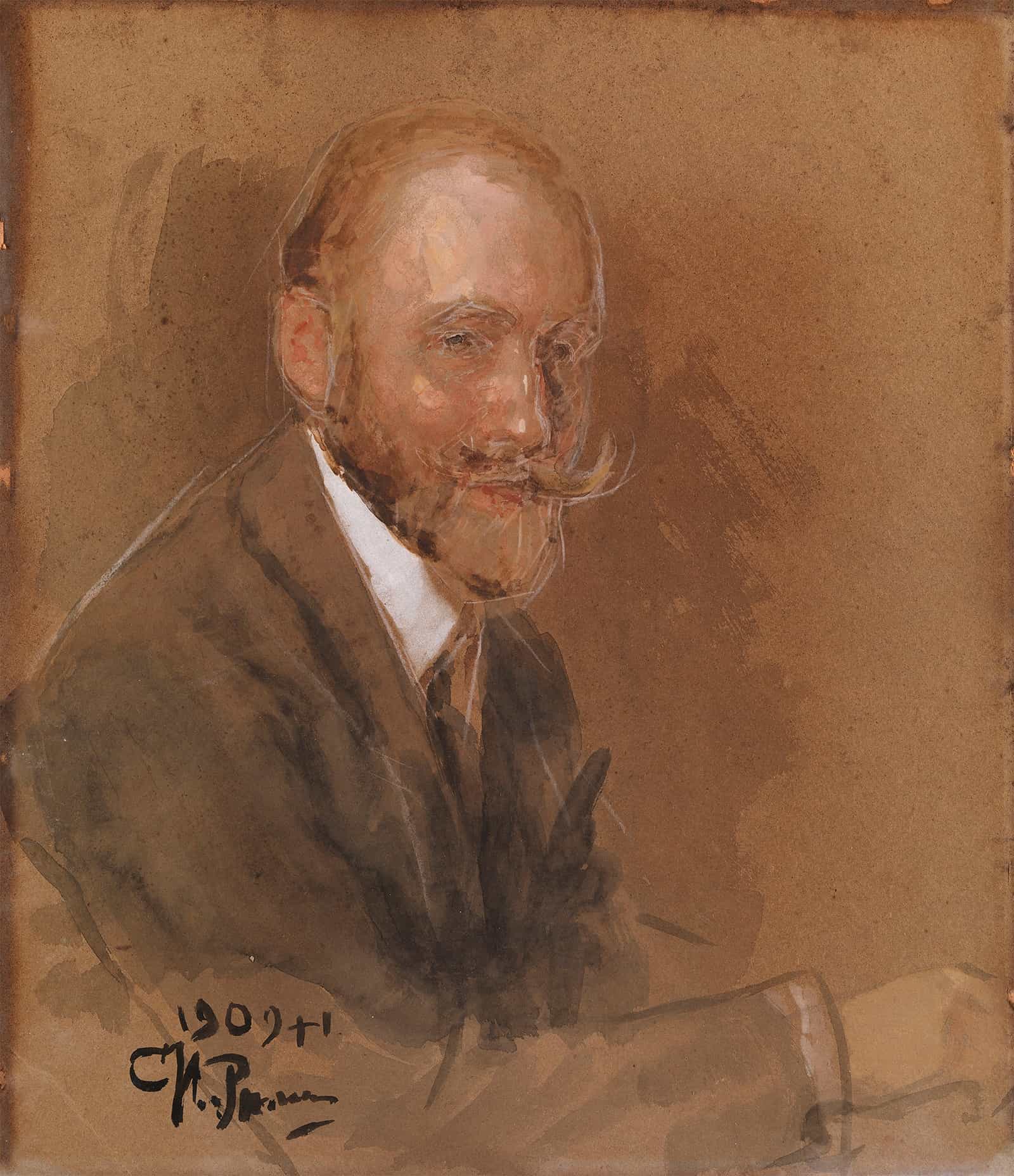 Portrait Of Prince Vladimir Baryatinsky by Ilya Efimovich Repin