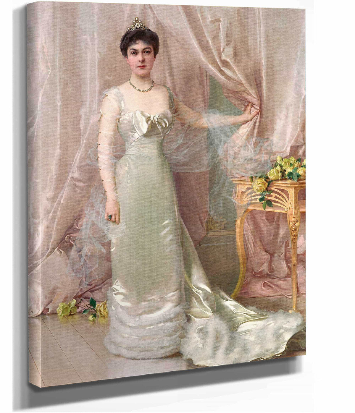 Portrait Of Princess Evelyne Colonna Di Stigliano by Vittorio Matteo Corcos
