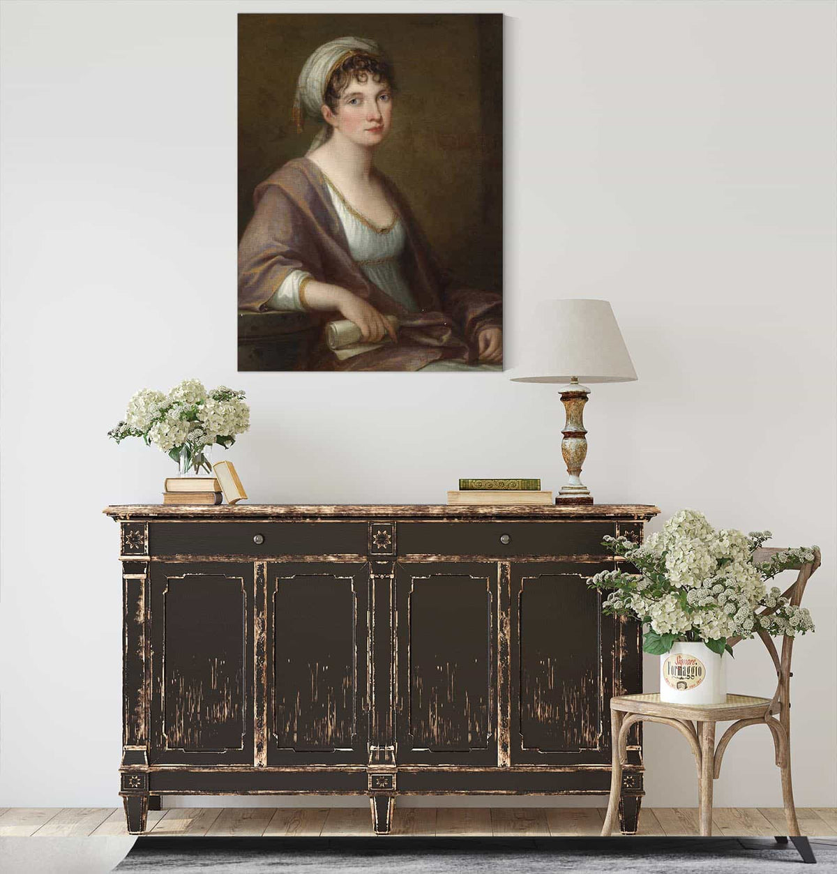 Portrait Of Princess Franziska Von Kaunitz Rietberg by Angelica Kauffmann