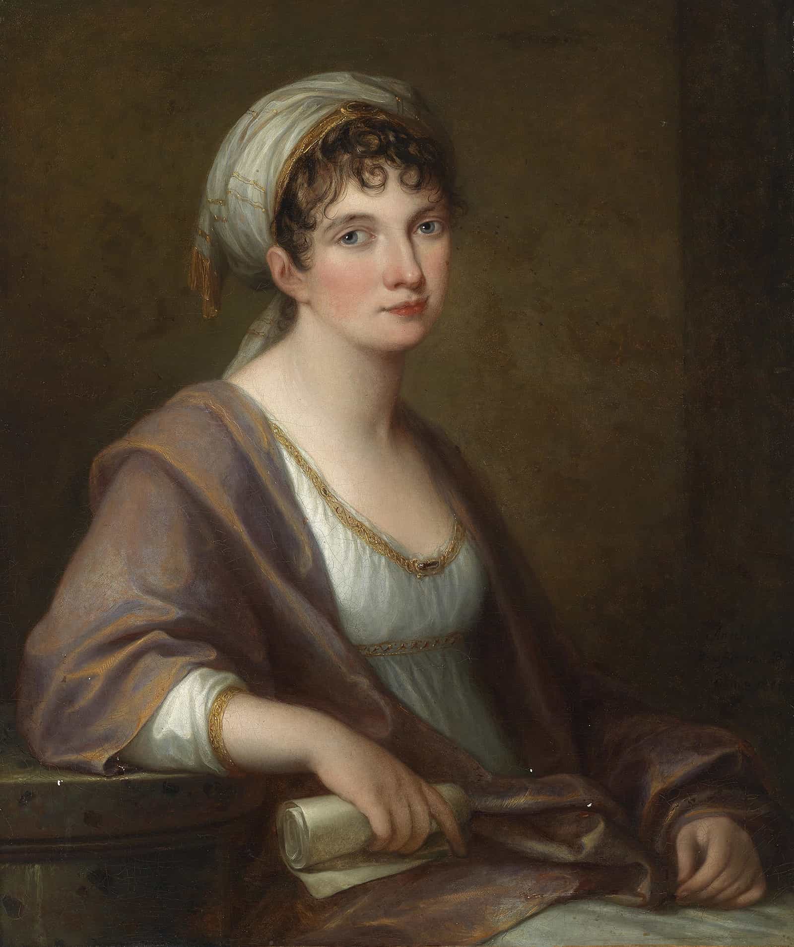 Portrait Of Princess Franziska Von Kaunitz Rietberg by Angelica Kauffmann