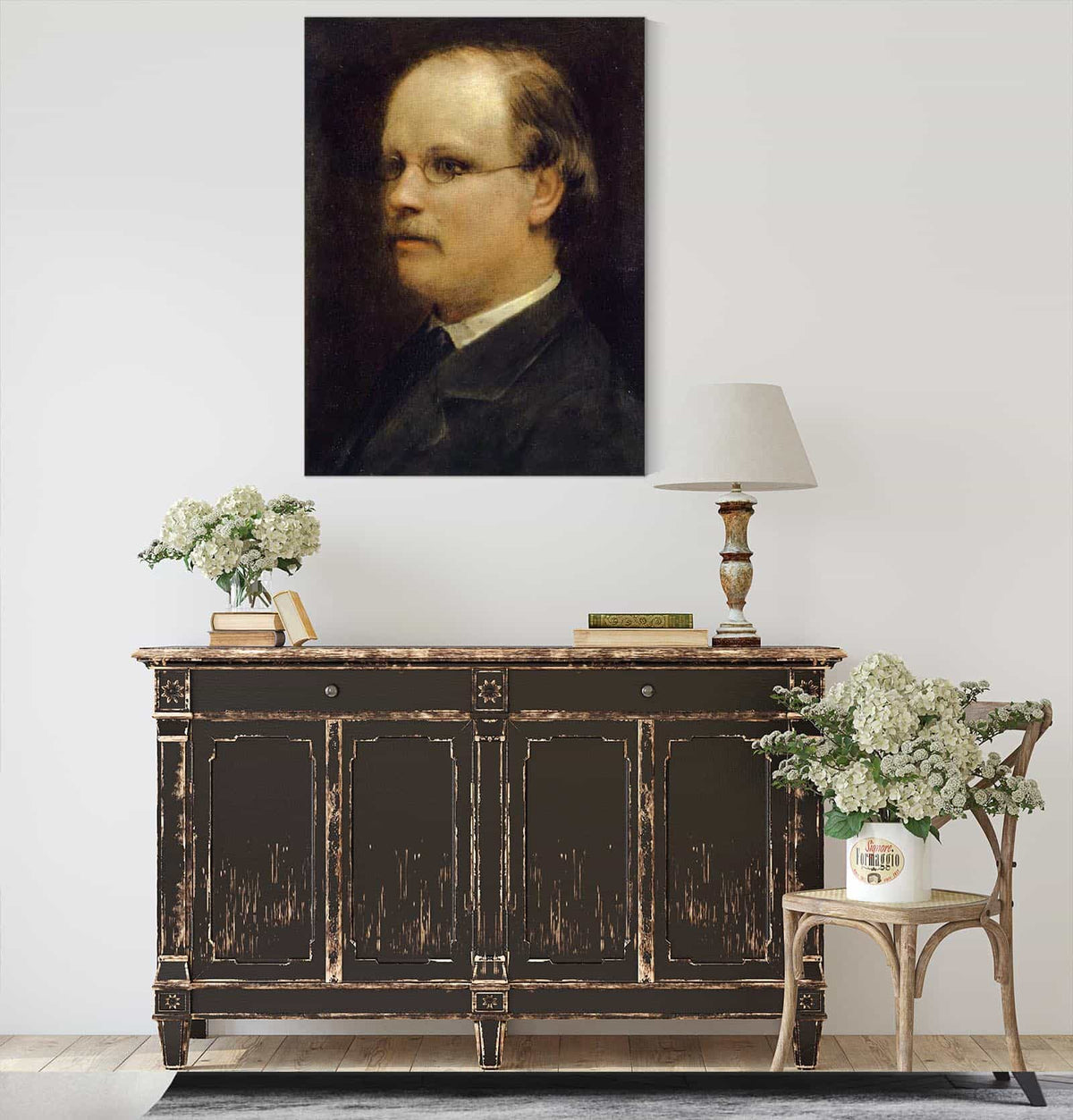 Portrait Of Professor Fritz Burckhardt Brenner by Arnold Bocklin