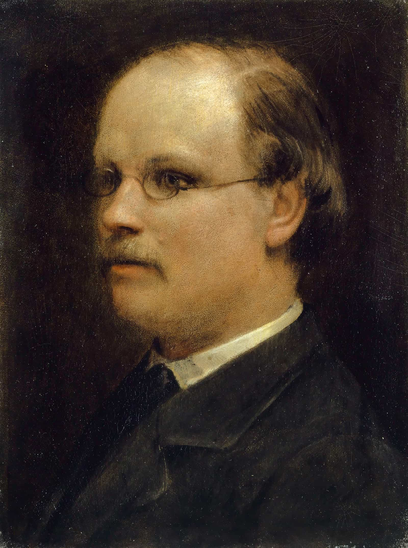 Portrait Of Professor Fritz Burckhardt Brenner by Arnold Bocklin