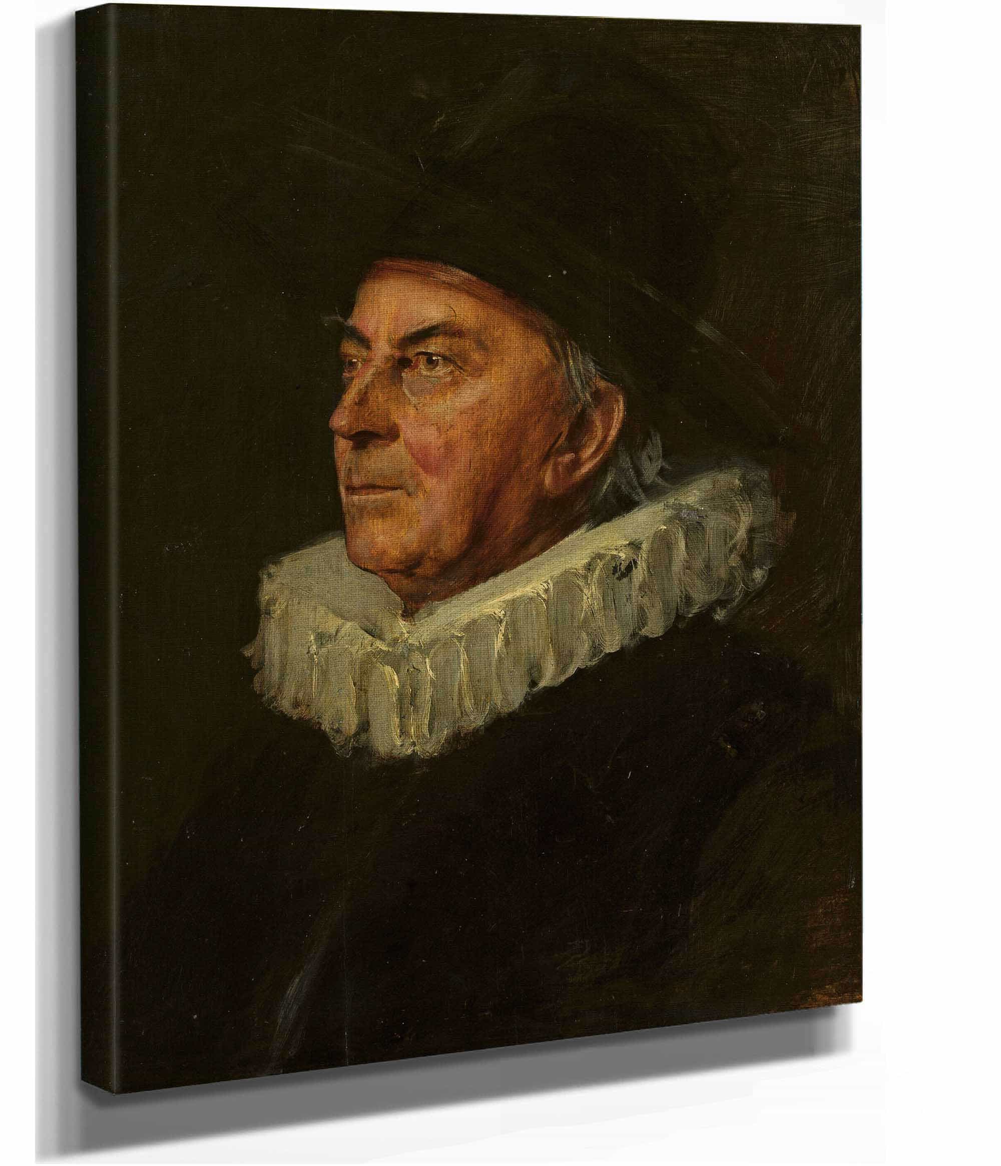 Portrait Of Professor Syboldt by Franz Von Lenbach