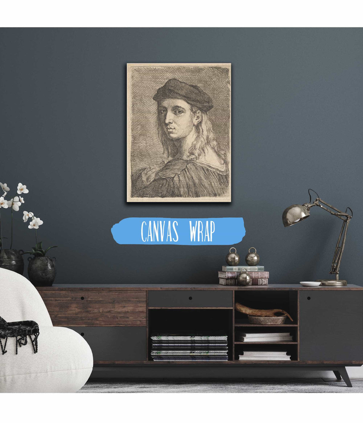 Portrait Of Raphael by Angelica Kauffmann