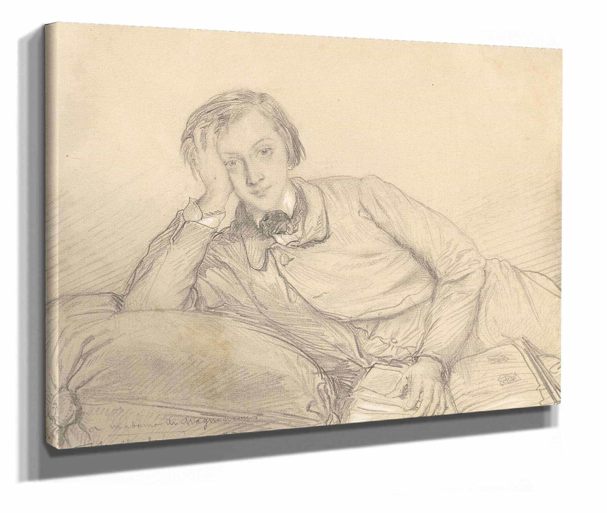 Portrait Of Raymond De Magnoncourt by Theodore Chasseriau