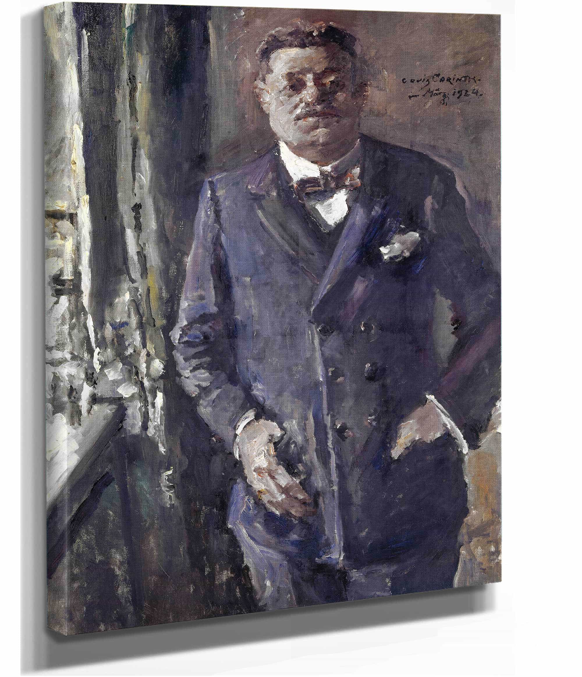 Portrait Of Reich President Friedrich Ebert by Lovis Corinth