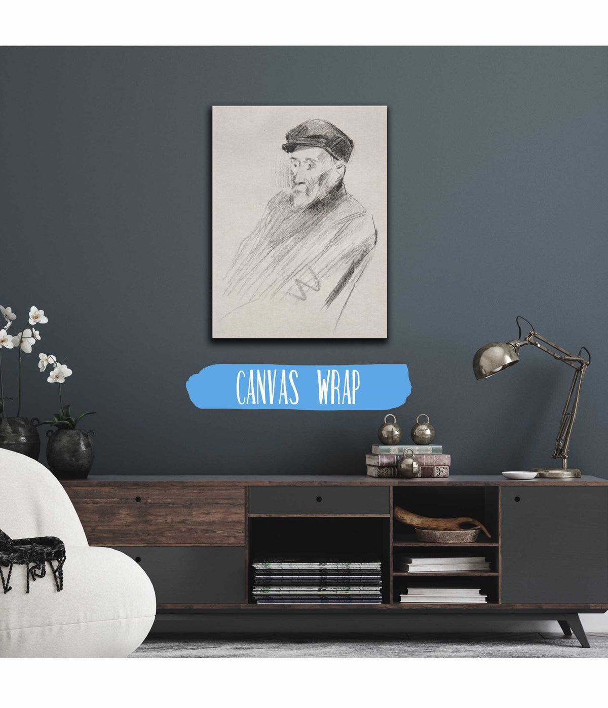 Portrait Of Renoir Third Plate by Jean Louis Forain