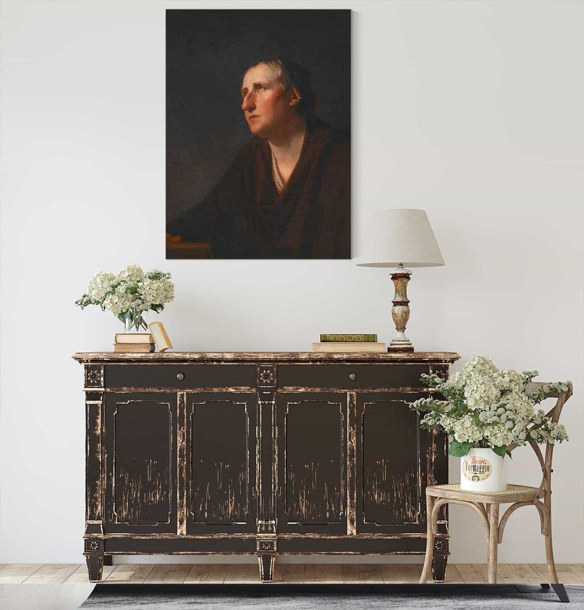 Portrait Of Rev Richard Stables by George Romney