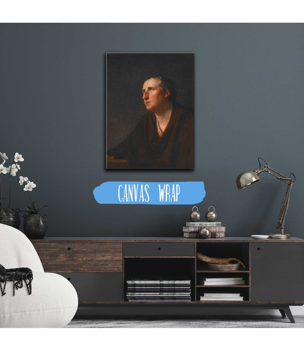 Portrait Of Rev Richard Stables by George Romney