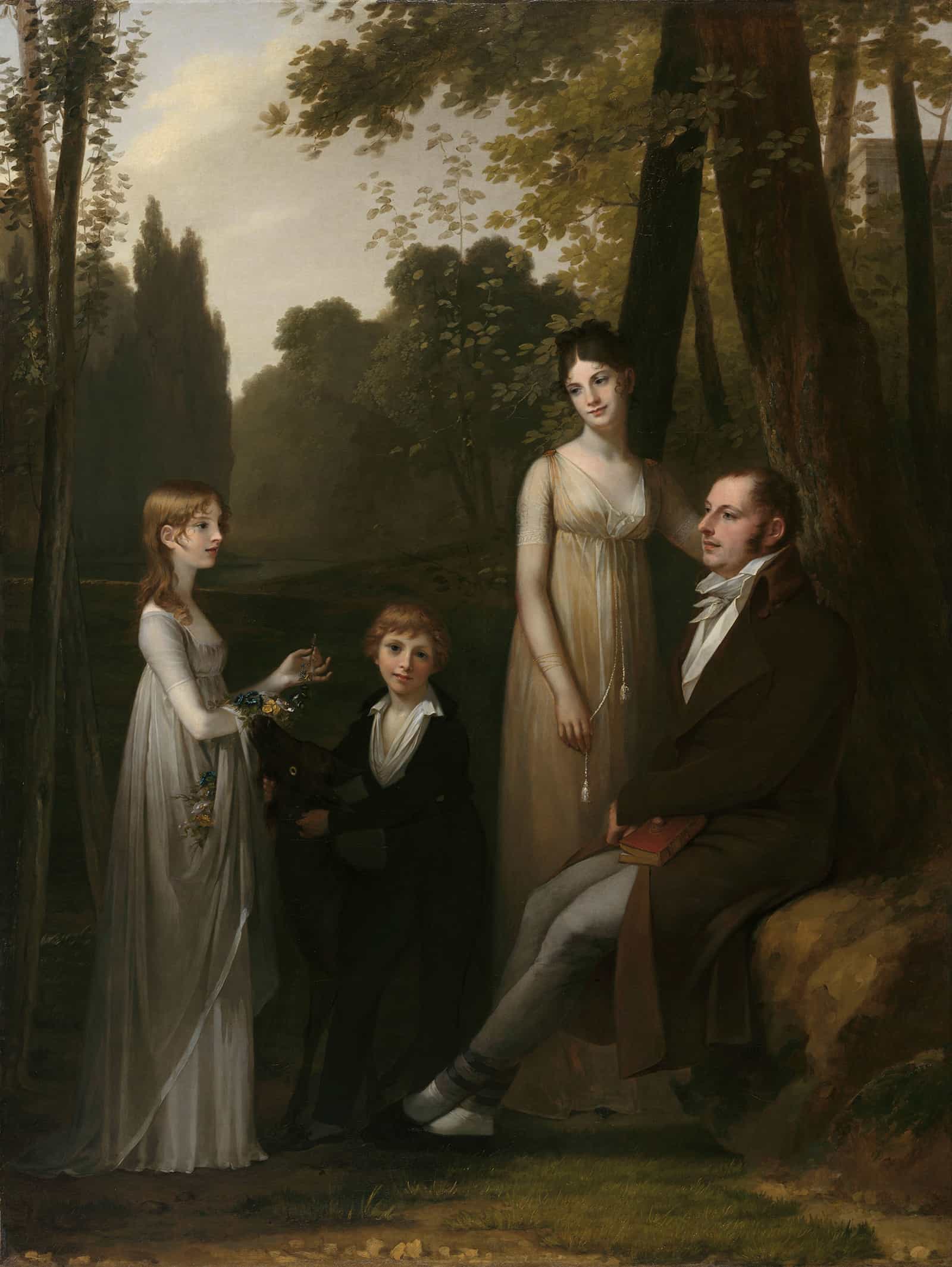 Portrait Of Rutger Jan Schimmelpenninck And His Family  by Pierre Paul Prudhon