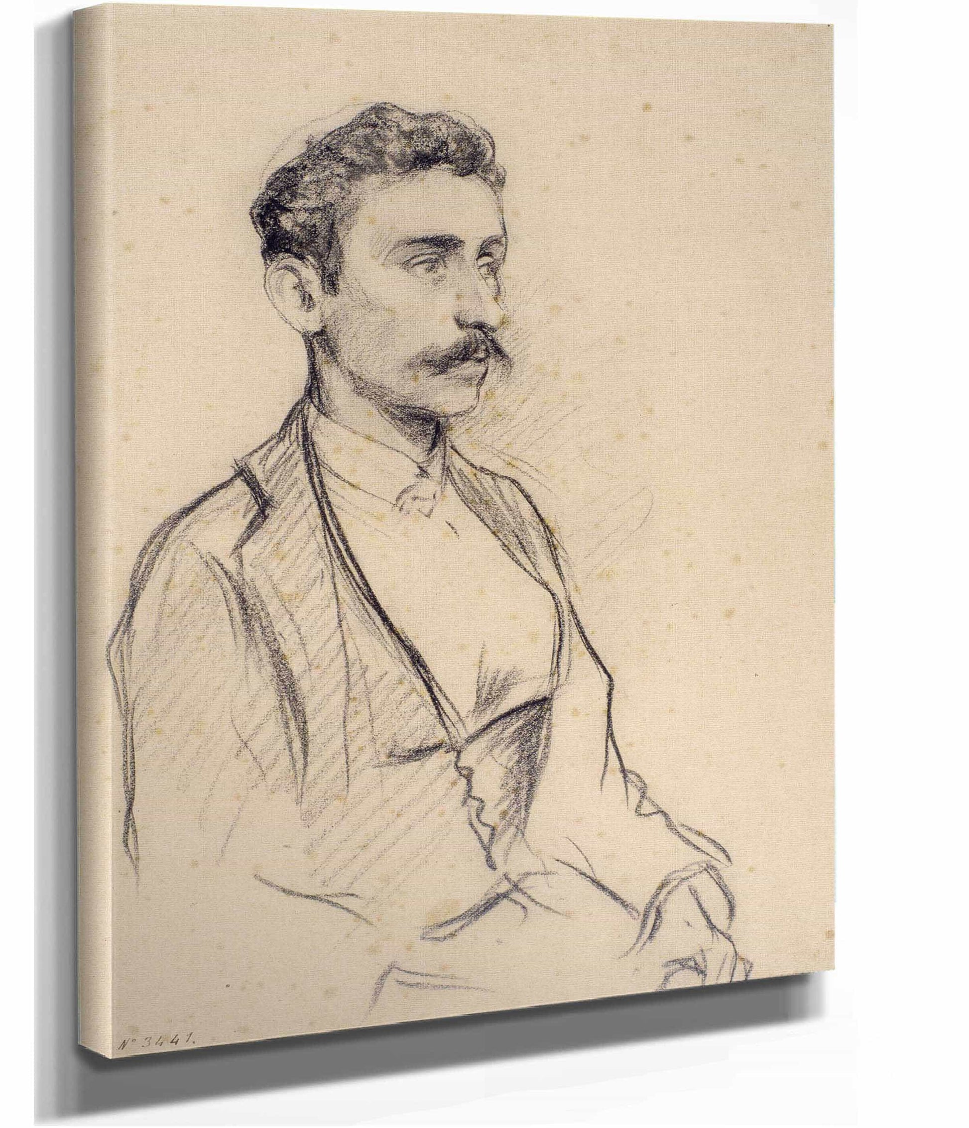 Portrait Of Salvador Robert by Santiago Rusinol
