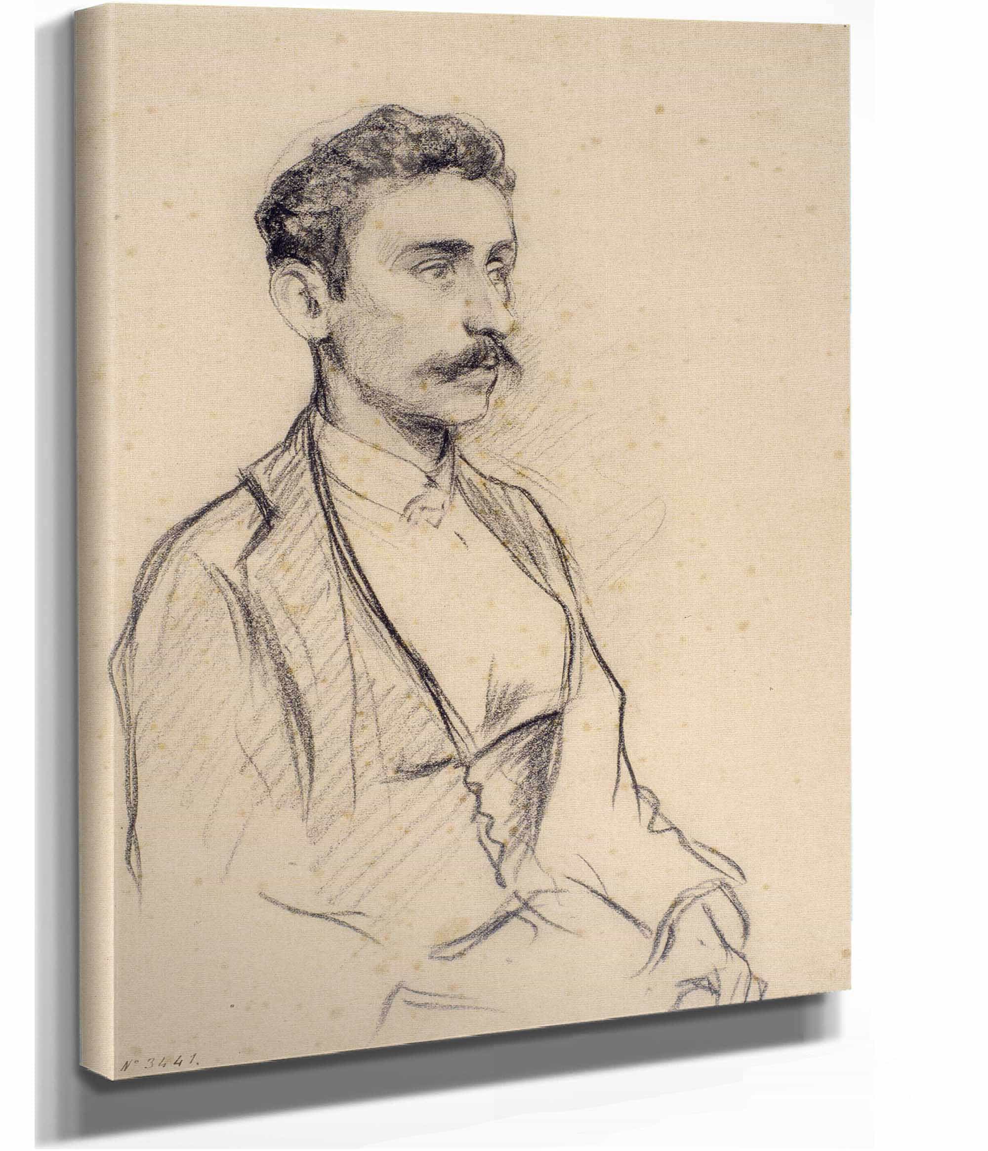 Portrait Of Salvador Robert by Santiago Rusinol
