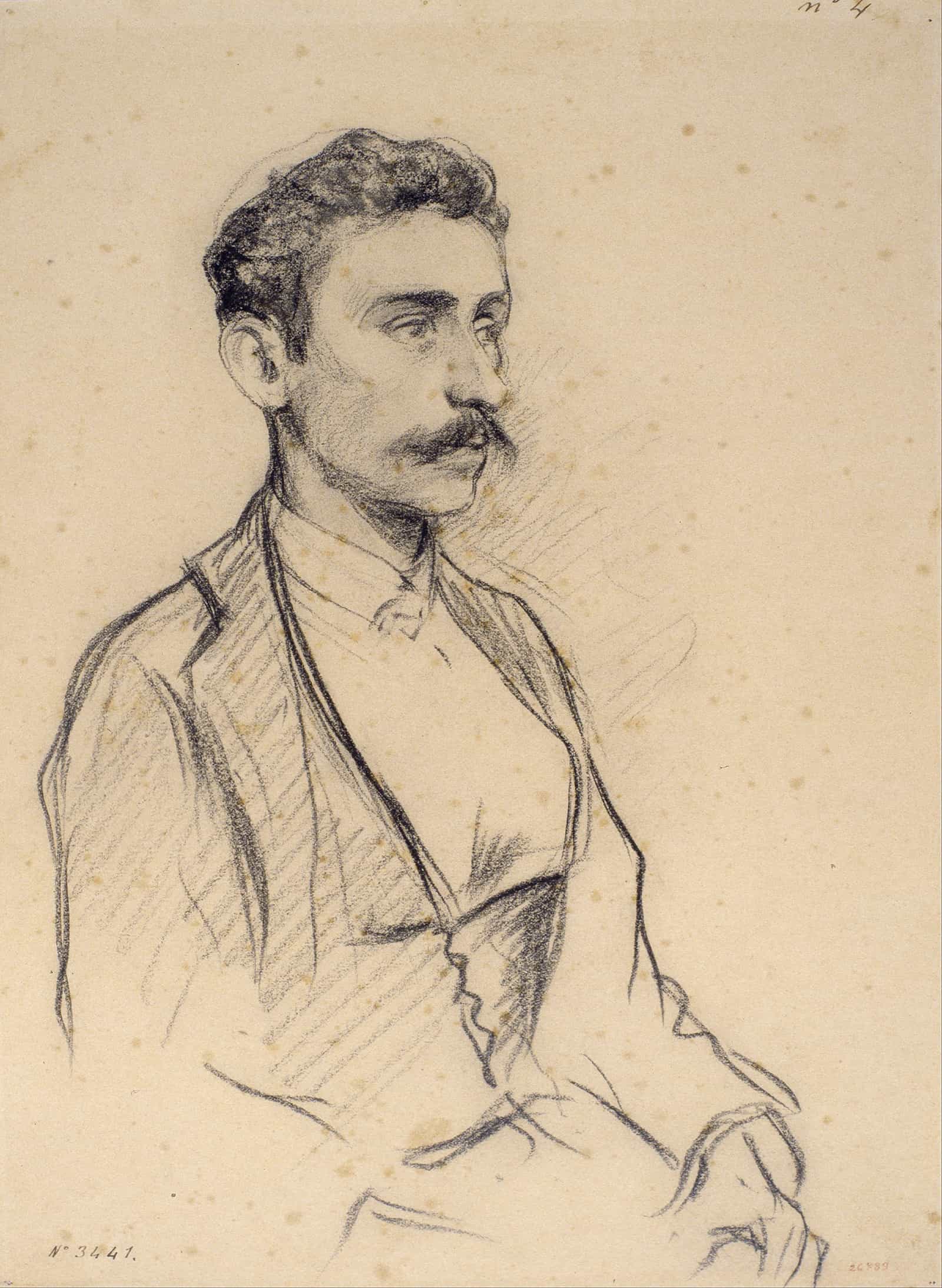Portrait Of Salvador Robert by Santiago Rusinol