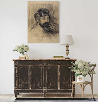 Portrait Of Santiago Rusinol by Ramon Casas