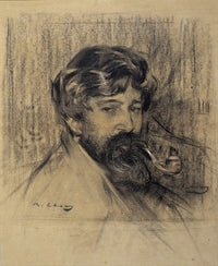 Portrait Of Santiago Rusinol by Ramon Casas