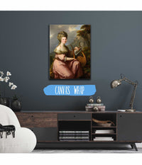 Portrait Of Sarah Harrop Mrs Bates As A Muse by Angelica Kauffmann