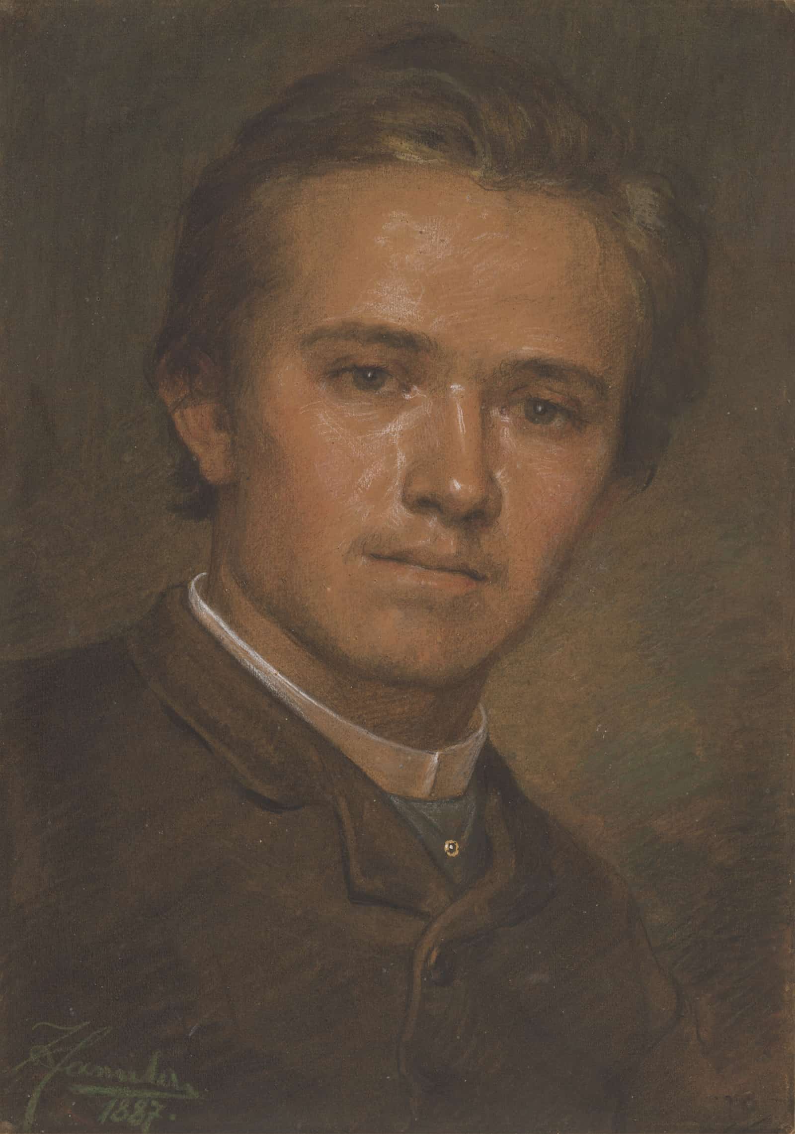 Portrait Of Sculptor Jancek by Jozef Hanula