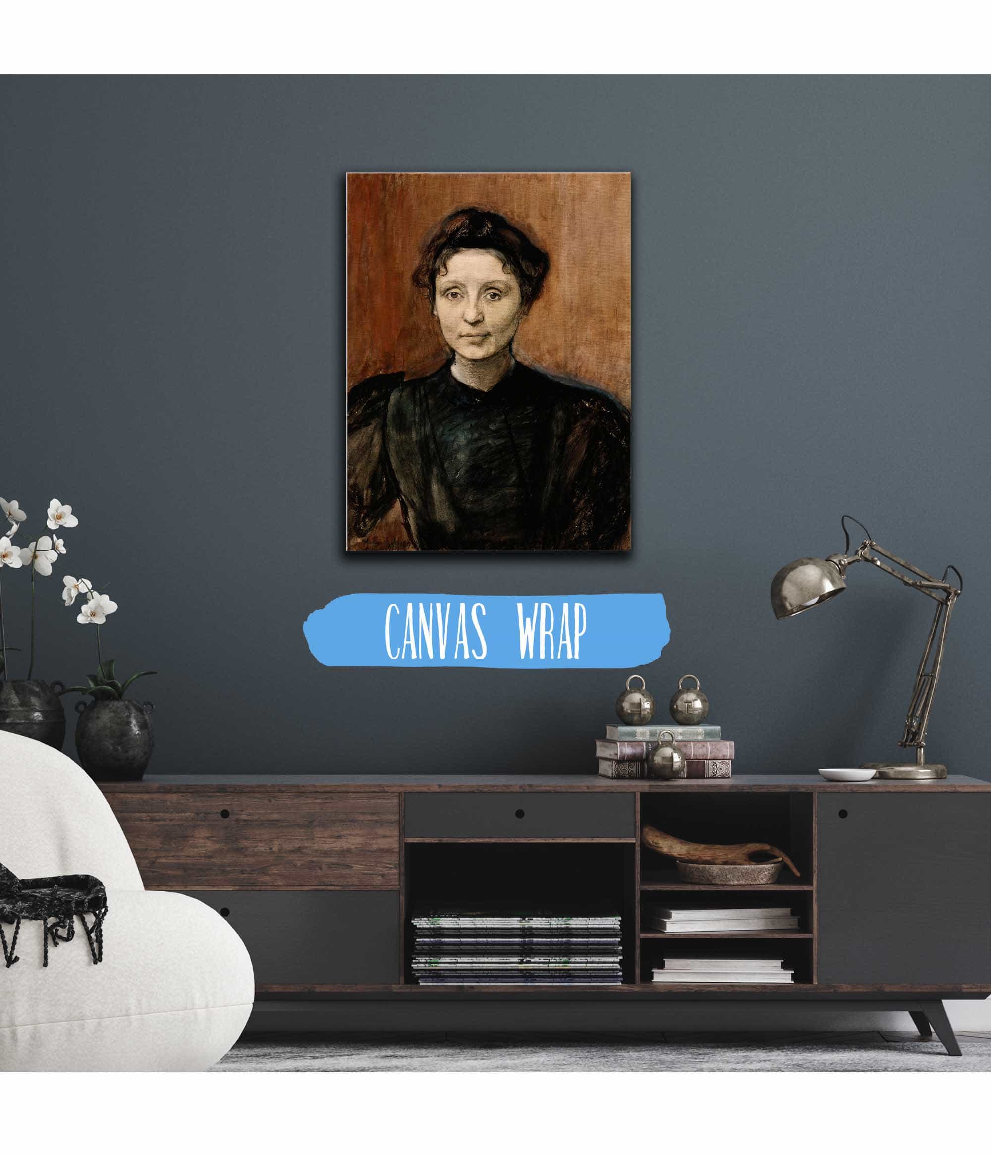 Portrait Of Sculptor Madeleine Jouvray  by Magnus Enckell