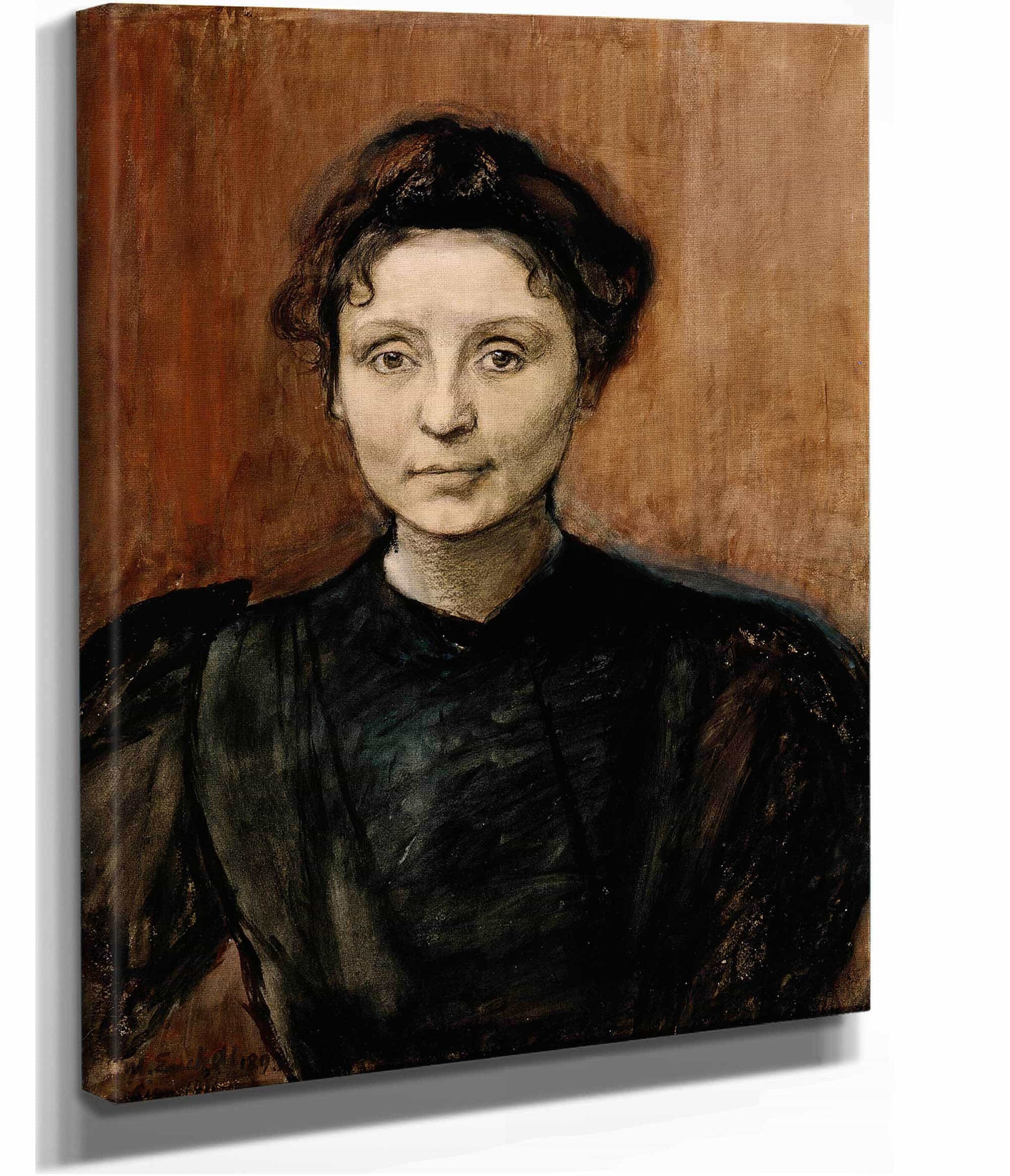 Portrait Of Sculptor Madeleine Jouvray  by Magnus Enckell