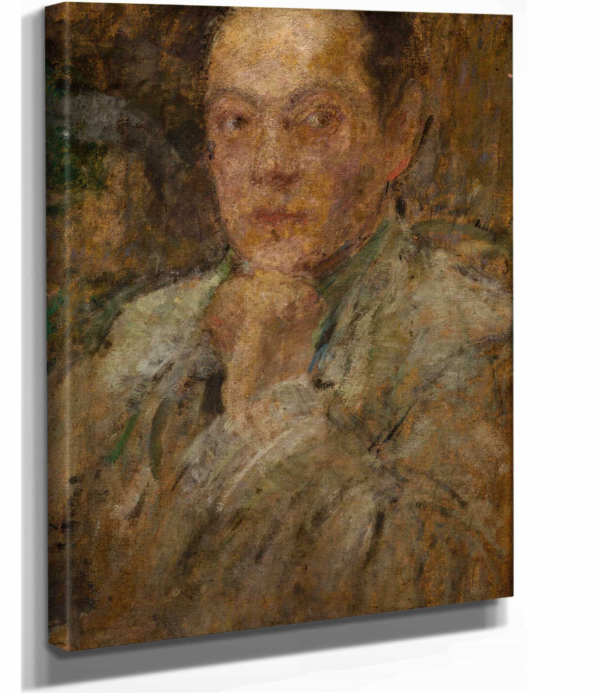 Portrait Of Sculptor Stefan Zbigniewicz by Olga Boznanska