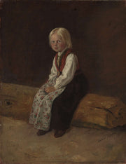Portrait Of Sella Larsdatter Vikor by Adolph Tidemand