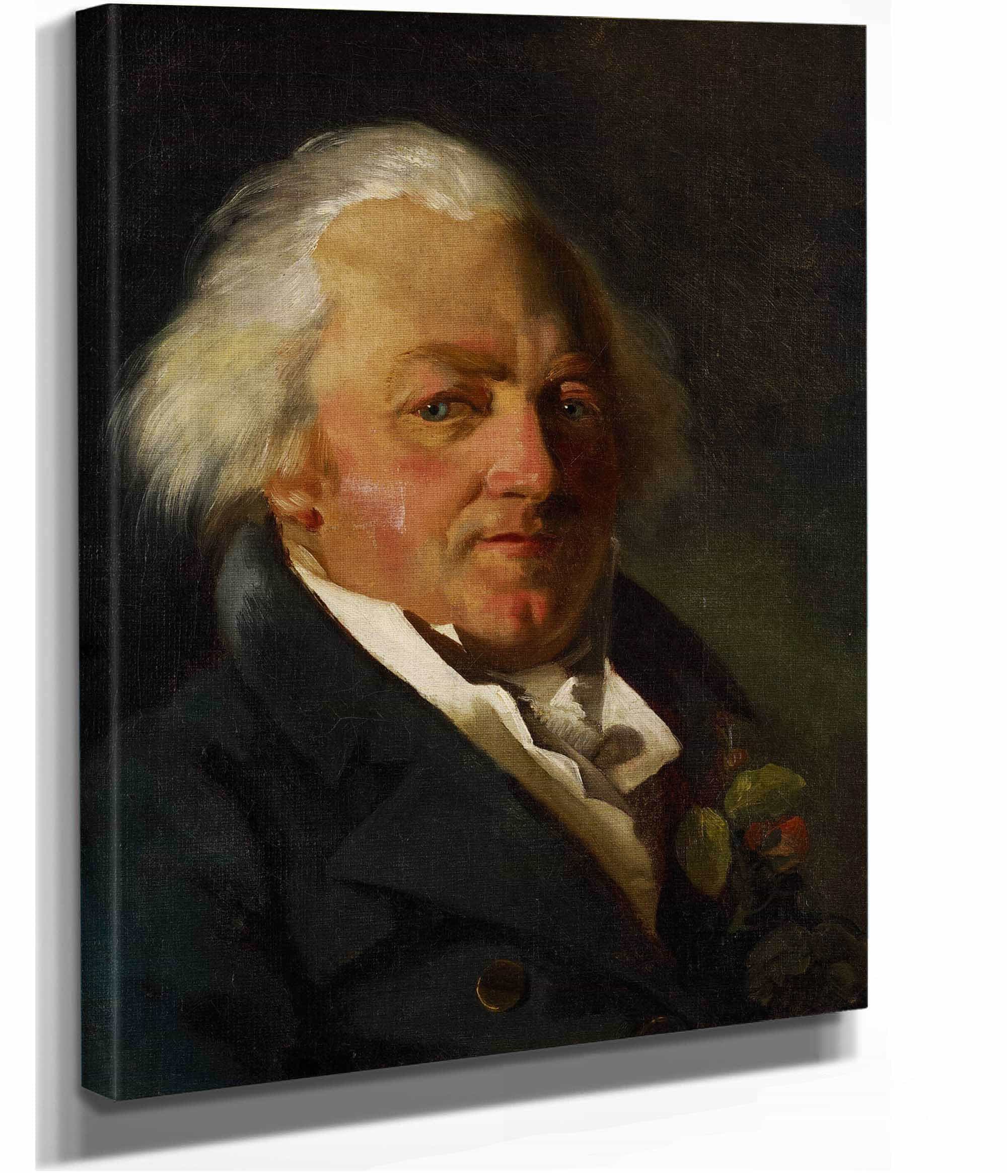 Portrait Of Simeon Bonnesoeur Bourginiere by Theodore Gericault