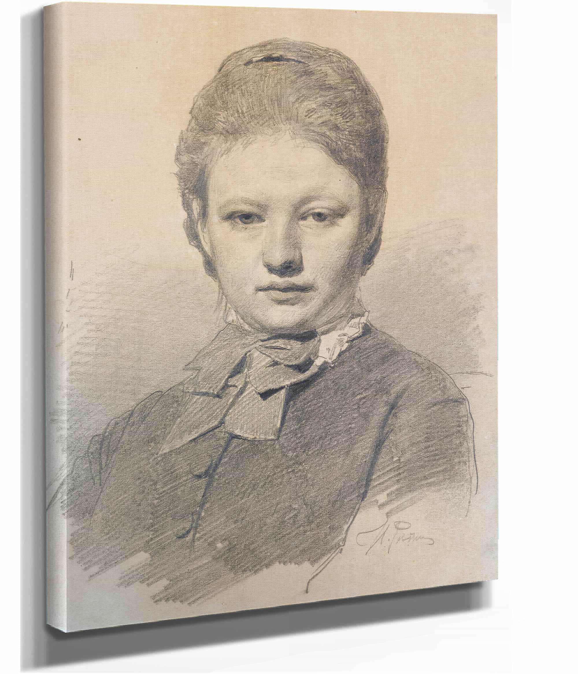 Portrait Of Sofia Repina by Ilya Efimovich Repin