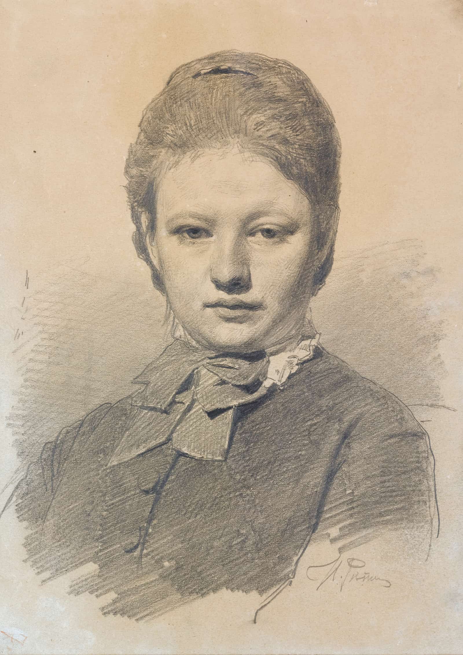 Portrait Of Sofia Repina by Ilya Efimovich Repin