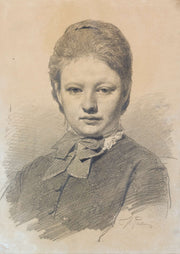 Portrait Of Sofia Repina by Ilya Efimovich Repin
