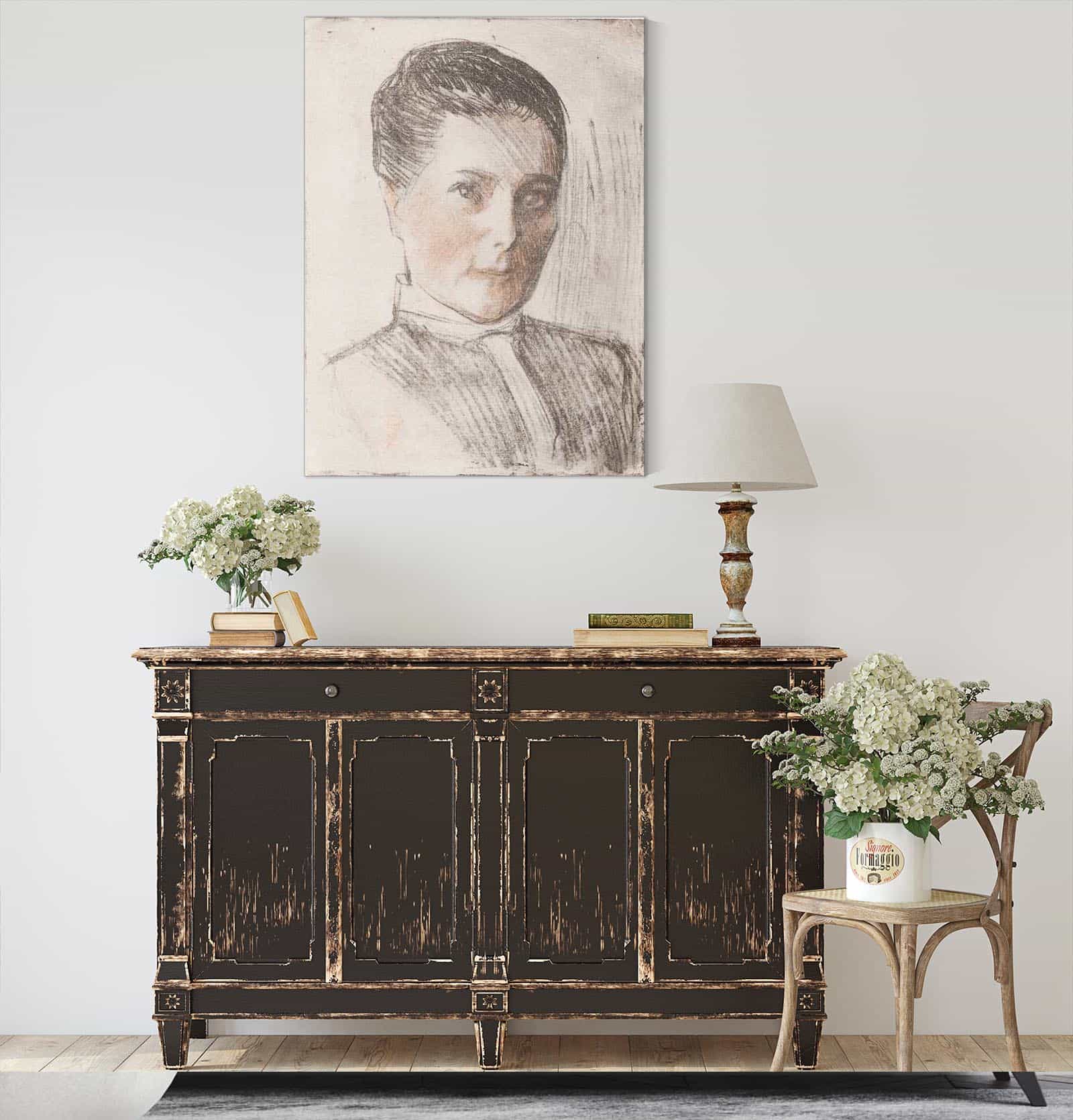 Portrait Of Sophie Aminoff by Magnus Enckell