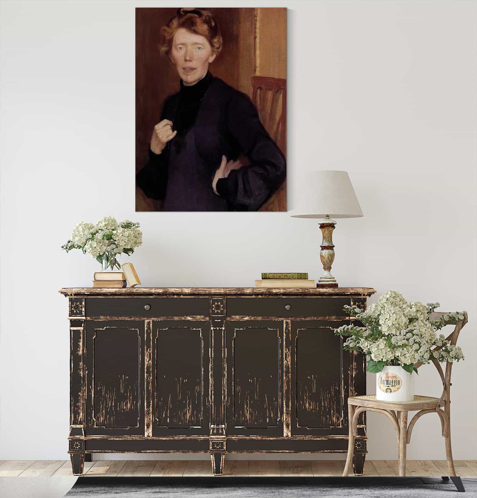 Portrait Of Tekla Hultin by Eero Jarnefelt