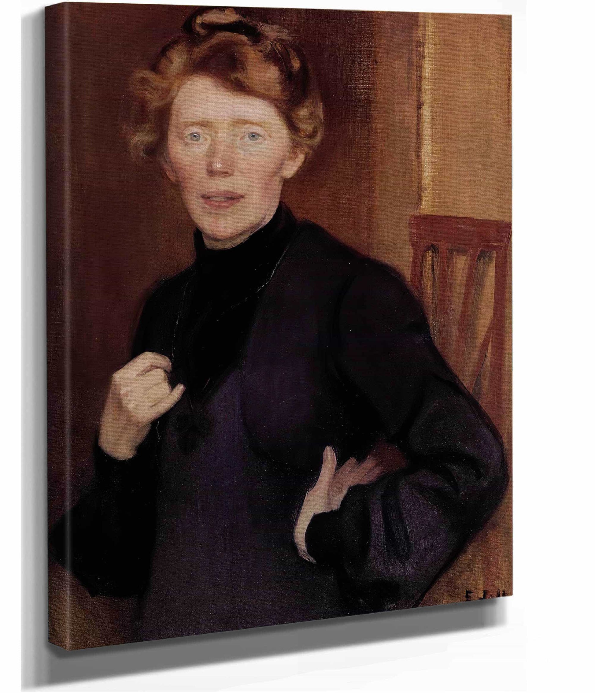 Portrait Of Tekla Hultin by Eero Jarnefelt