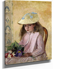 Portrait Of The Artists Daughter by Camille Pissarro