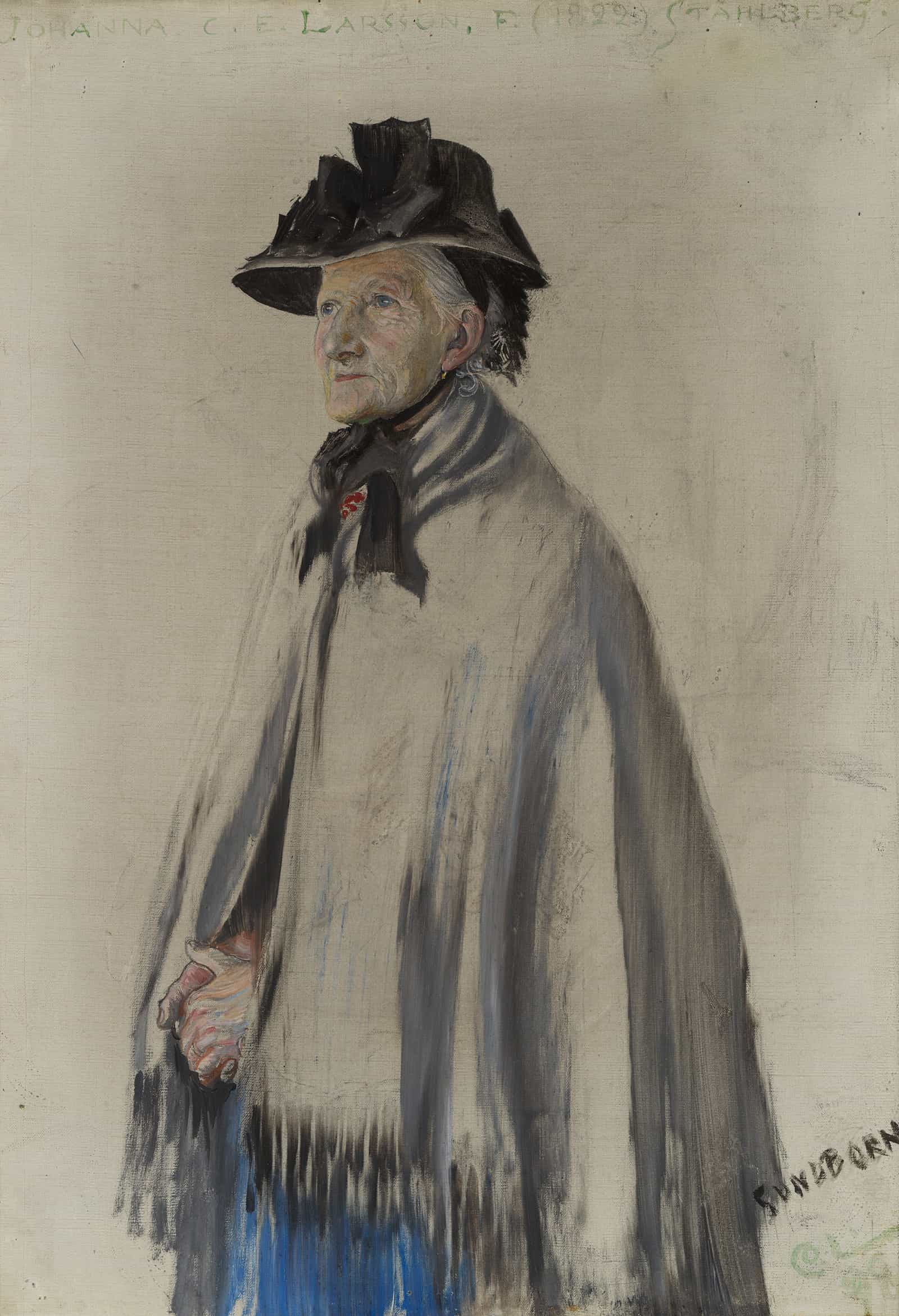 Portrait Of The Artists Mother by Carl Larsson