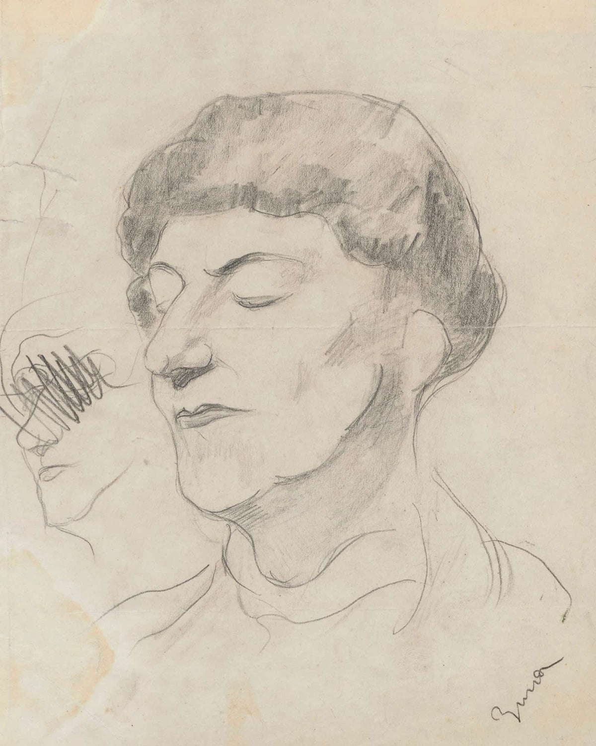 Portrait Of The Artists Mother Michalina Waliszewska by Zygmunt Waliszewski