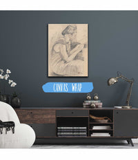 Portrait Of The Artists Sister Waleria At A Window by Zygmunt Waliszewski