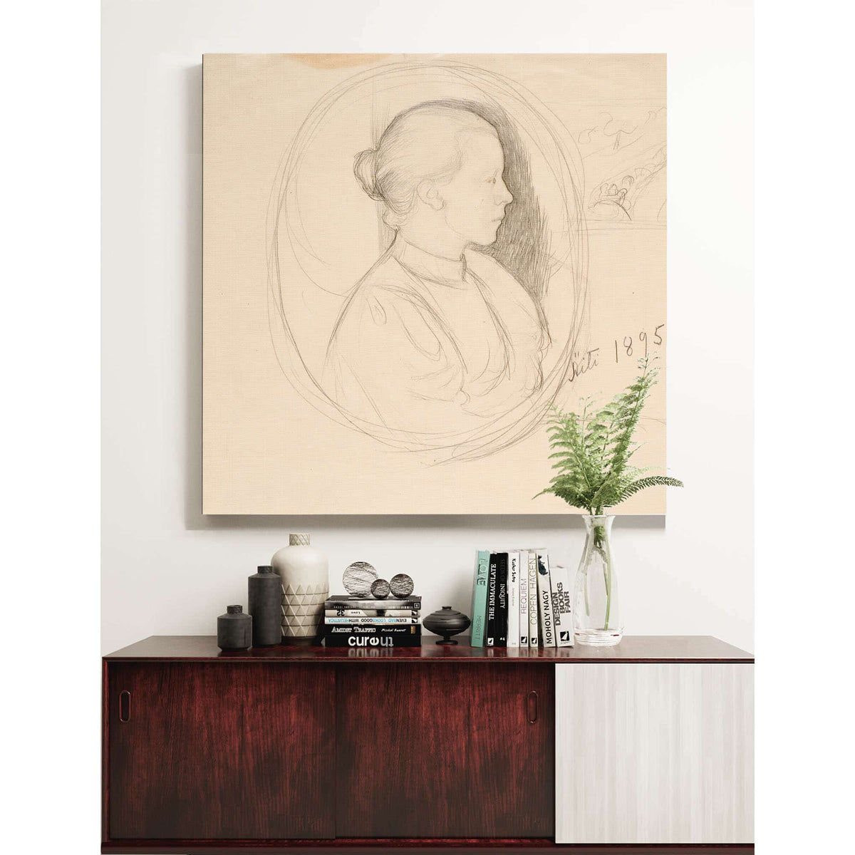 Portrait Of The Artists Wife by Pekka Halonen