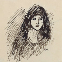 Portrait Of The Artists Wife by Theophile Alexandre Steinlen