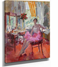 Portrait Of The Ballerina Vera Trefilova by Konstantin Alexeevich Korovin
