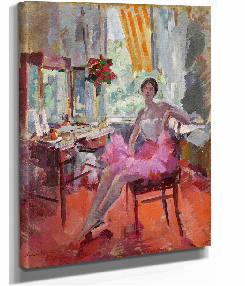 Portrait Of The Ballerina Vera Trefilova by Konstantin Alexeevich Korovin